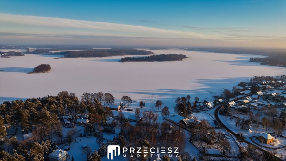 Siemiany zimą – kadr z realizacji dla Gminy Iława